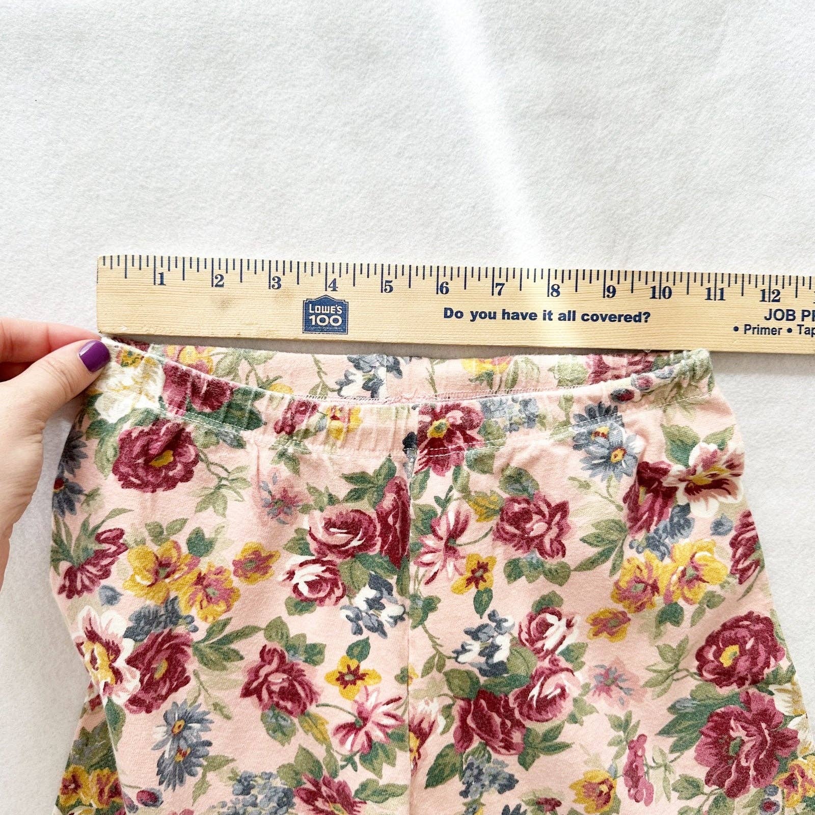 LA Movers Floral Stretch Leggings - Yellow Clover Vintage Kids Clothes