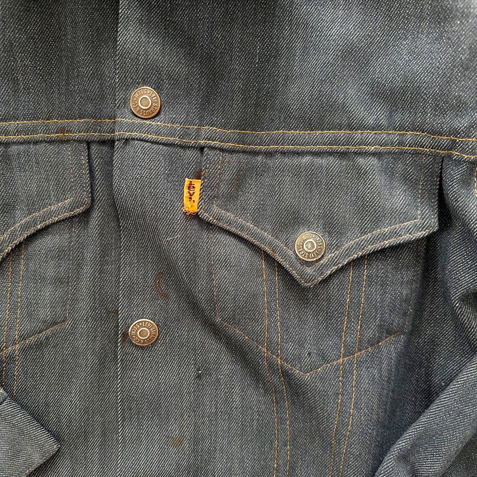 Levi’s Orange Tab Jean Jacket - Yellow Clover Vintage Kids Clothes