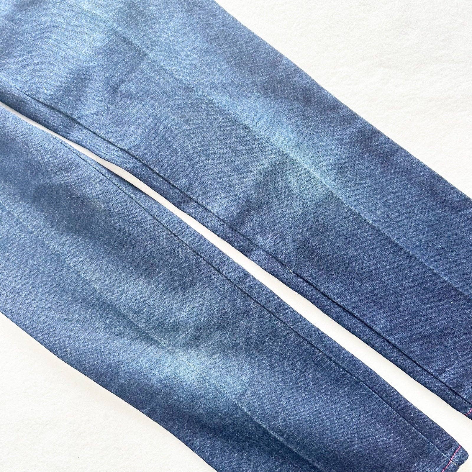 Vintage Favorites Butterfly Flower Embroidered Jeans: 10y - Yellow Clover Vintage Kids Clothes