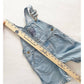 Vintage Guess Light Wash Patch Logo Overalls - Yellow Clover Vintage Kids Clothes