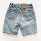 Vintage Levi’s 566 Loose Fit Denim Shorts: 7X - Yellow Clover Vintage Kids Clothes