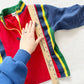 Gymboree Colorblock Pullover Zip Sweatshirt - Yellow Clover Vintage Kids Clothes