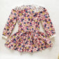 Evy Daisy Floral Lace Collar Dress - Yellow Clover Vintage Kids Clothes