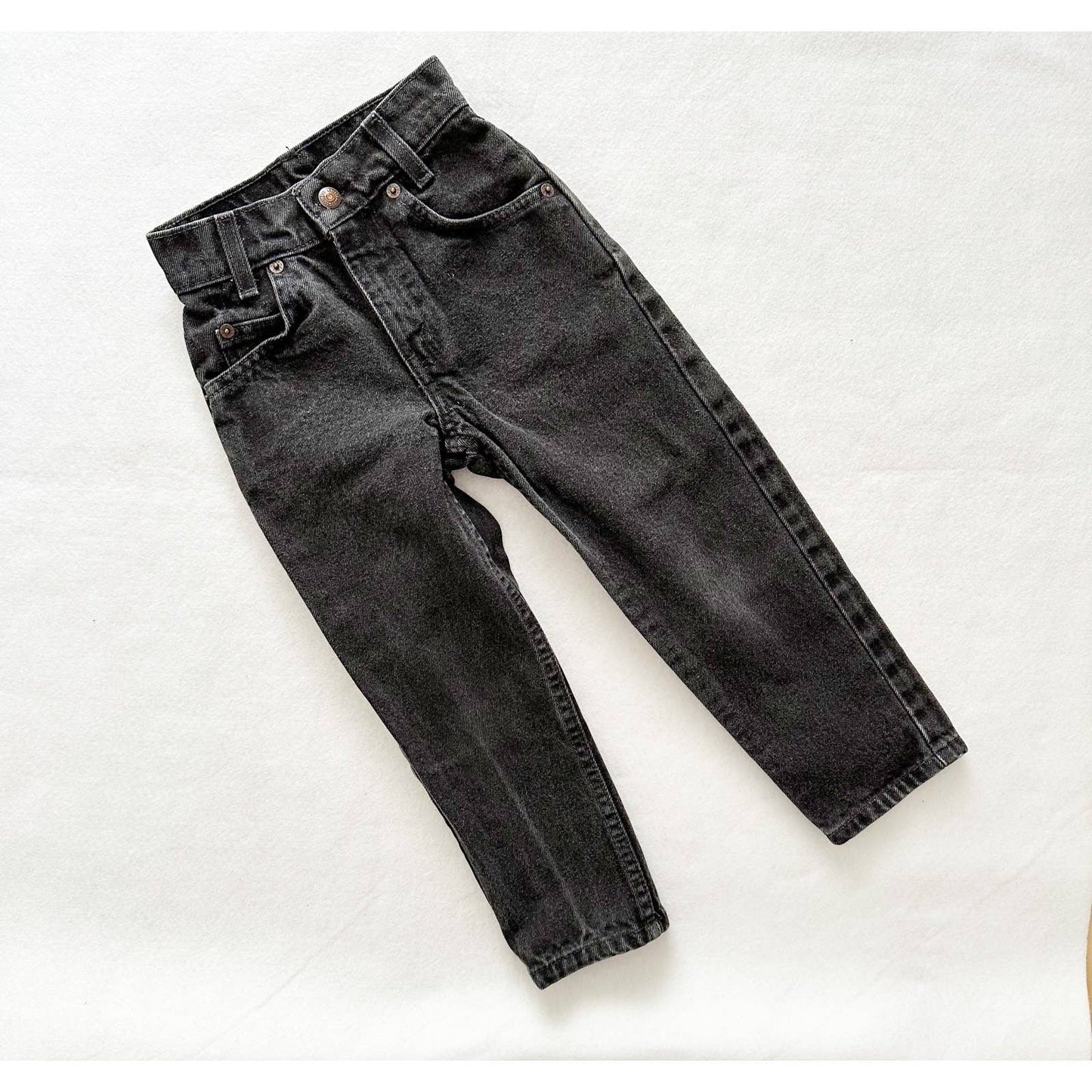 Vintage Black Levi’s Jeans with Orange Tab - Yellow Clover Vintage Kids Clothes