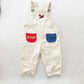 Buster Brown Vehicles Overalls Romper - Yellow Clover Vintage Kids Clothes