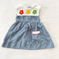 Polly Flinders Gingham Flower Collar Dress