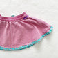 OshKosh Pink and Turquoise Polka Dot Bow Skirt - Yellow Clover Vintage Kids Clothes